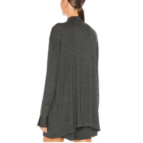 NORMA KAMALI DARK GRAY OVERSIZED BOYFRIEND NK SHIRT - NWT - Picture 4 of 16